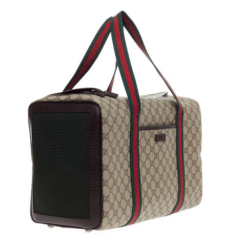 fake gucci pet carrier|gucci pet carrier for sale.